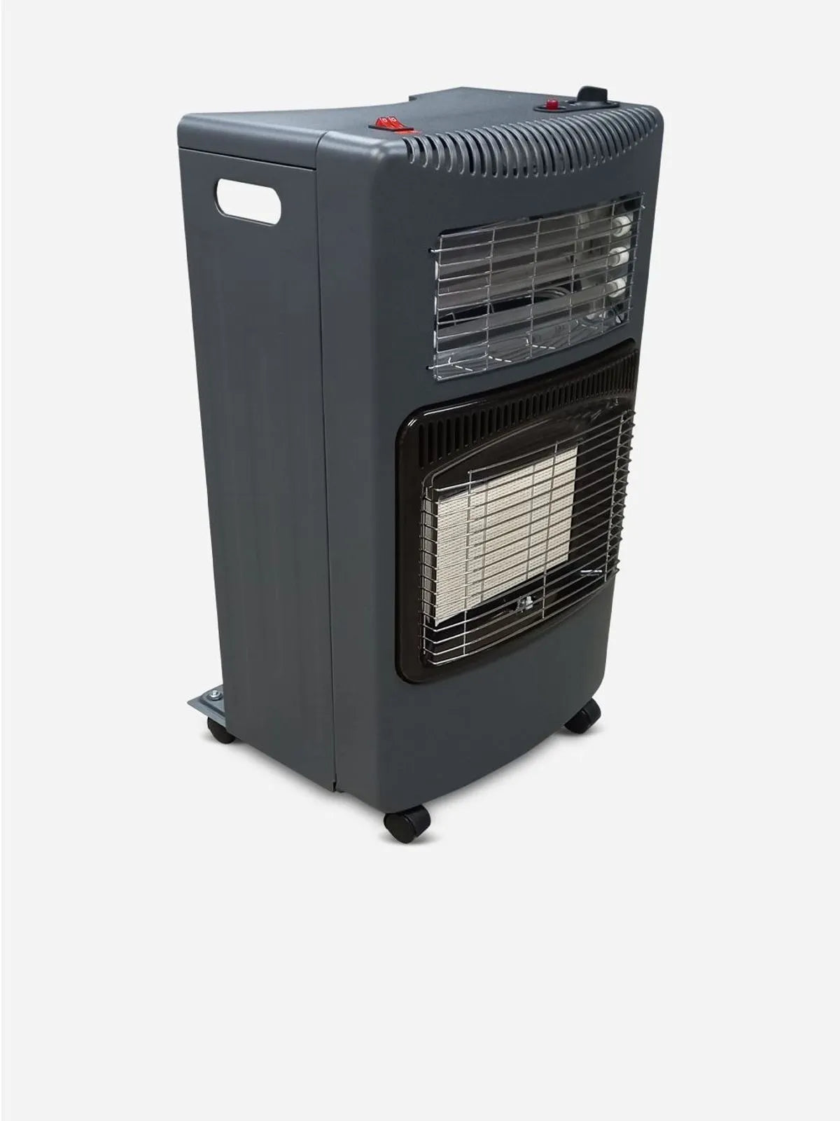 Kenwood 3 Panel Dual Gas & Electric Heater Black
