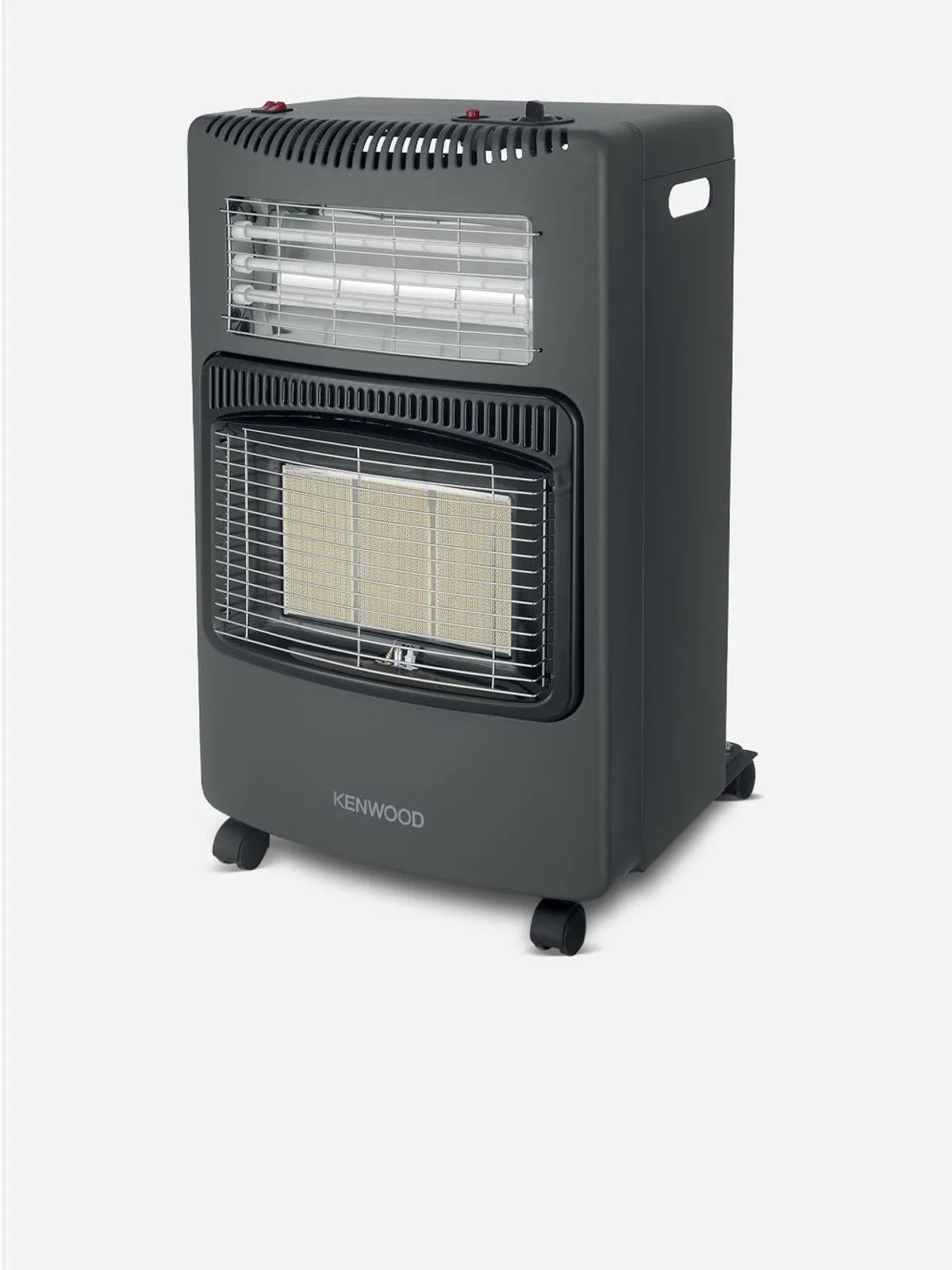 Kenwood 3 Panel Dual Gas & Electric Heater Black