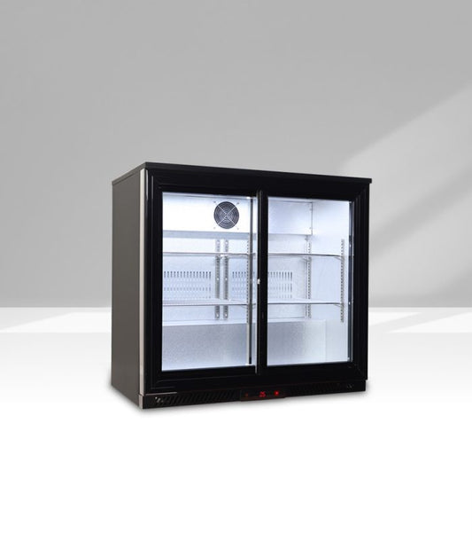 Back Bar Cooler 2 door, sliding