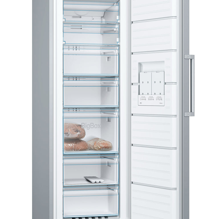 Bosch 225L Stainless Steel Freestanding Freezer