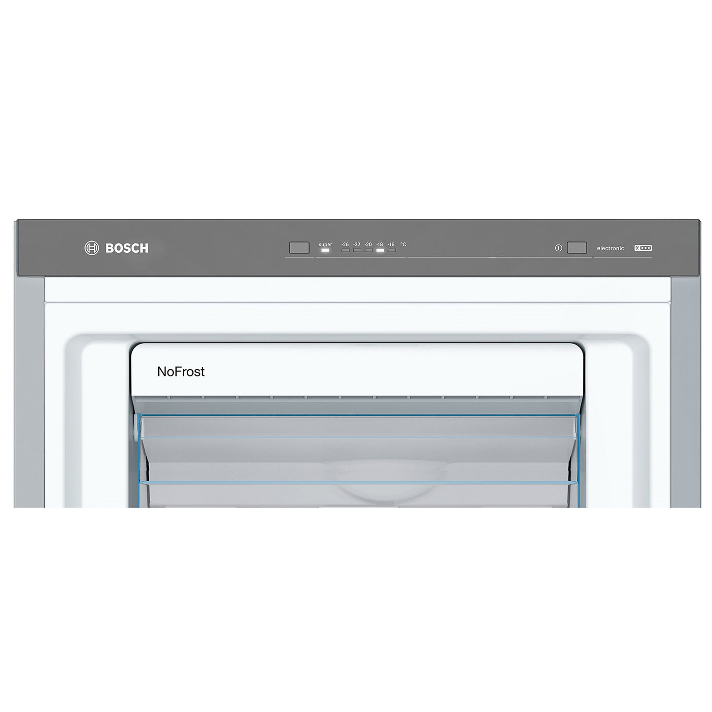 Bosch 225L Stainless Steel Freestanding Freezer