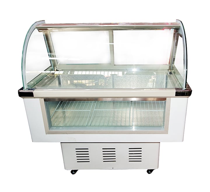 Display Fridge Curved Glass